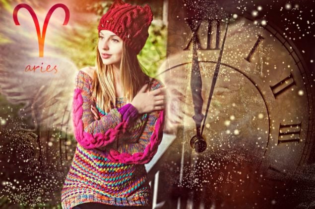 Dzhulbee / Getty Images / Canva Imagem de uma mulher do signo de áries. Ao lado da foto, o símbolo do signo de áries.