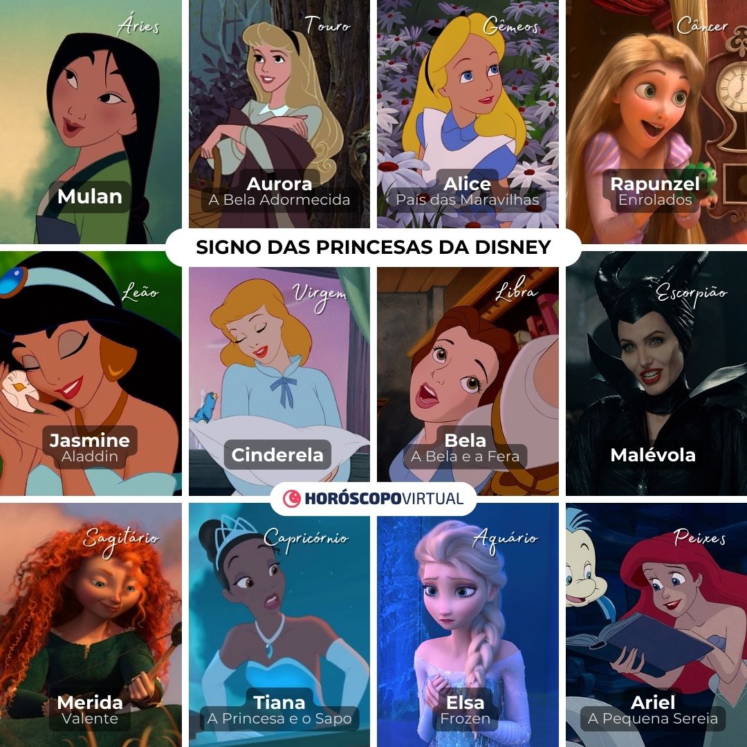 Montagem princesas da Disney